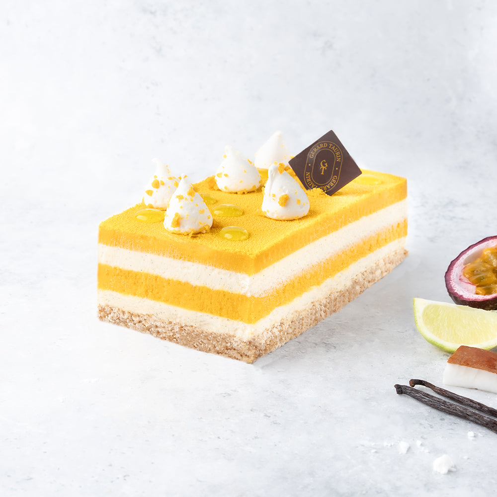 Entremet Exotique - Mangue/Passion Vanille/Citron vert